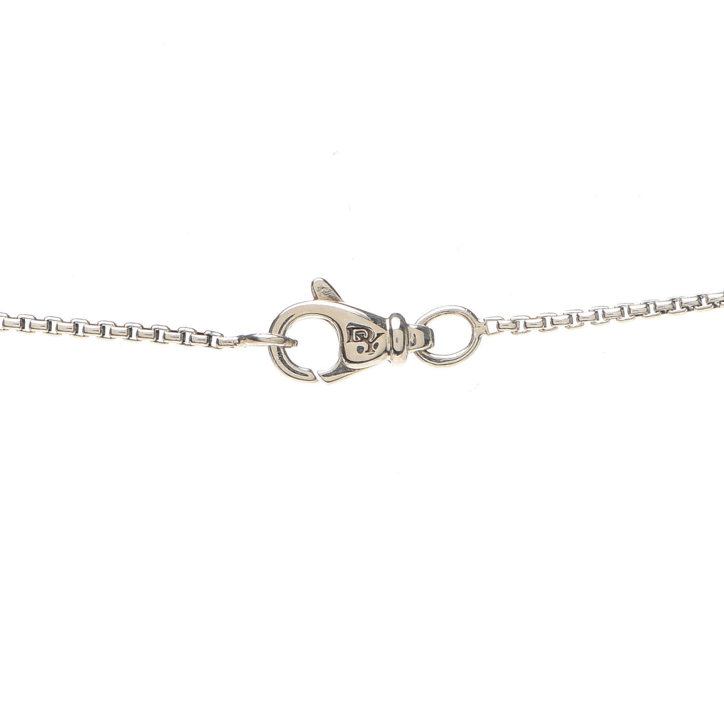 Sterling Silver Diamond Papyrus Pendant Necklace