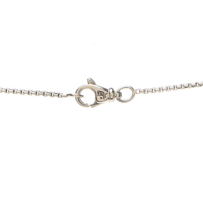 David Yurman Sterling Silver Diamond Papyrus Pendant Necklace 4 of 5