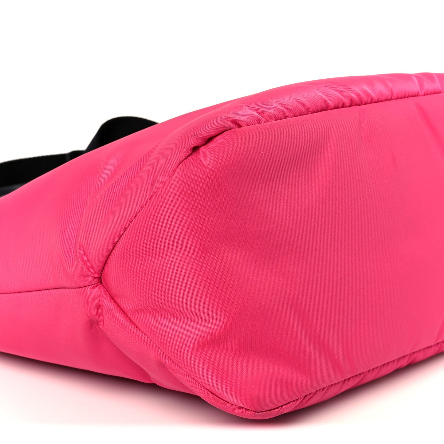 Tessuto Nylon Soft Padded Shopping Tote Fuxia