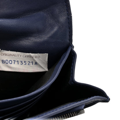 Bottega Veneta Nappa Intrecciato Continental Flap Wallet Dark Blue 9 of 16
