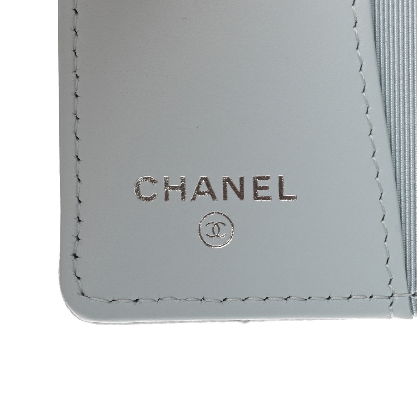 Caviar Quilted Classic 4 Key Holder Wallet Light Blue