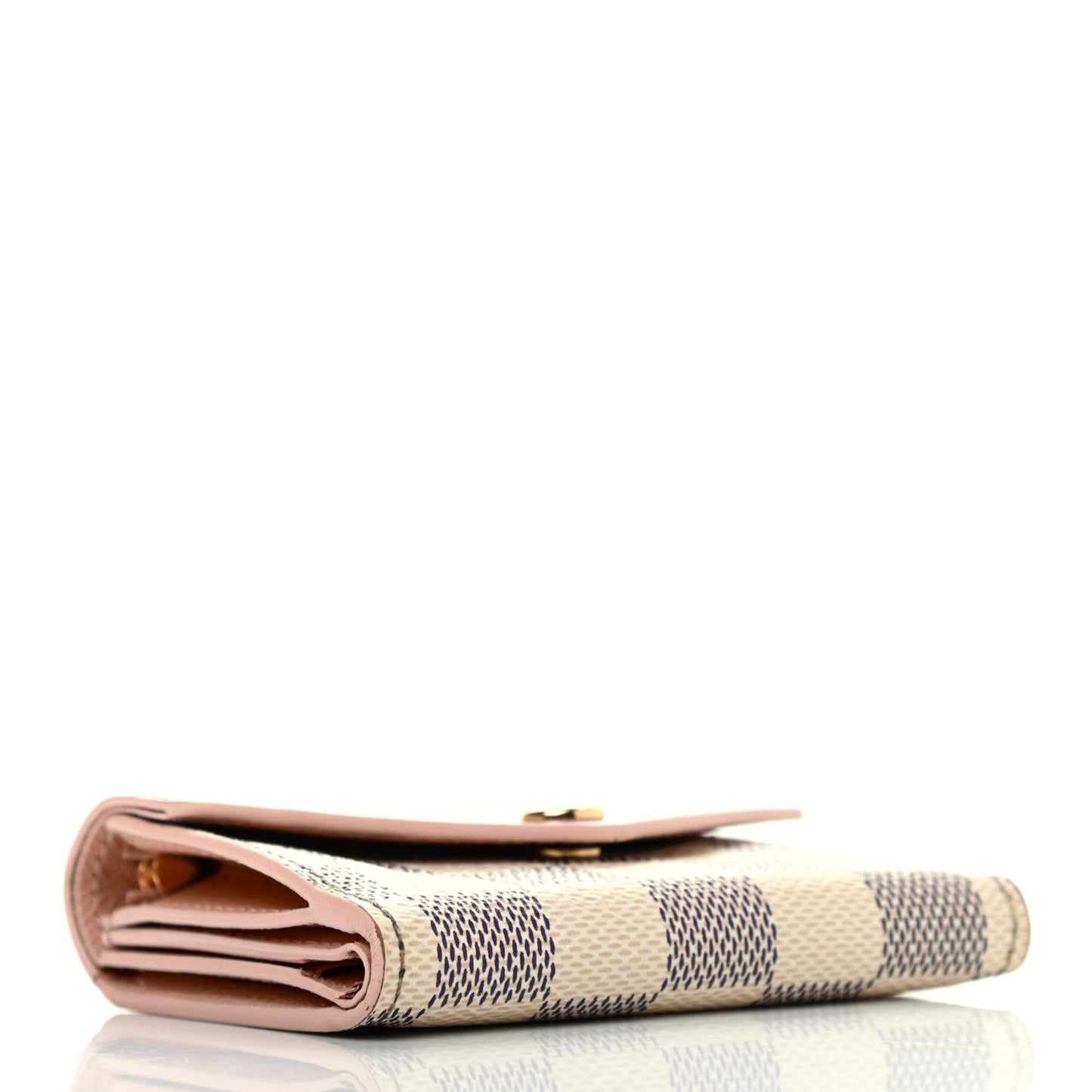 Damier Azur Zoe Wallet Rose Ballerine