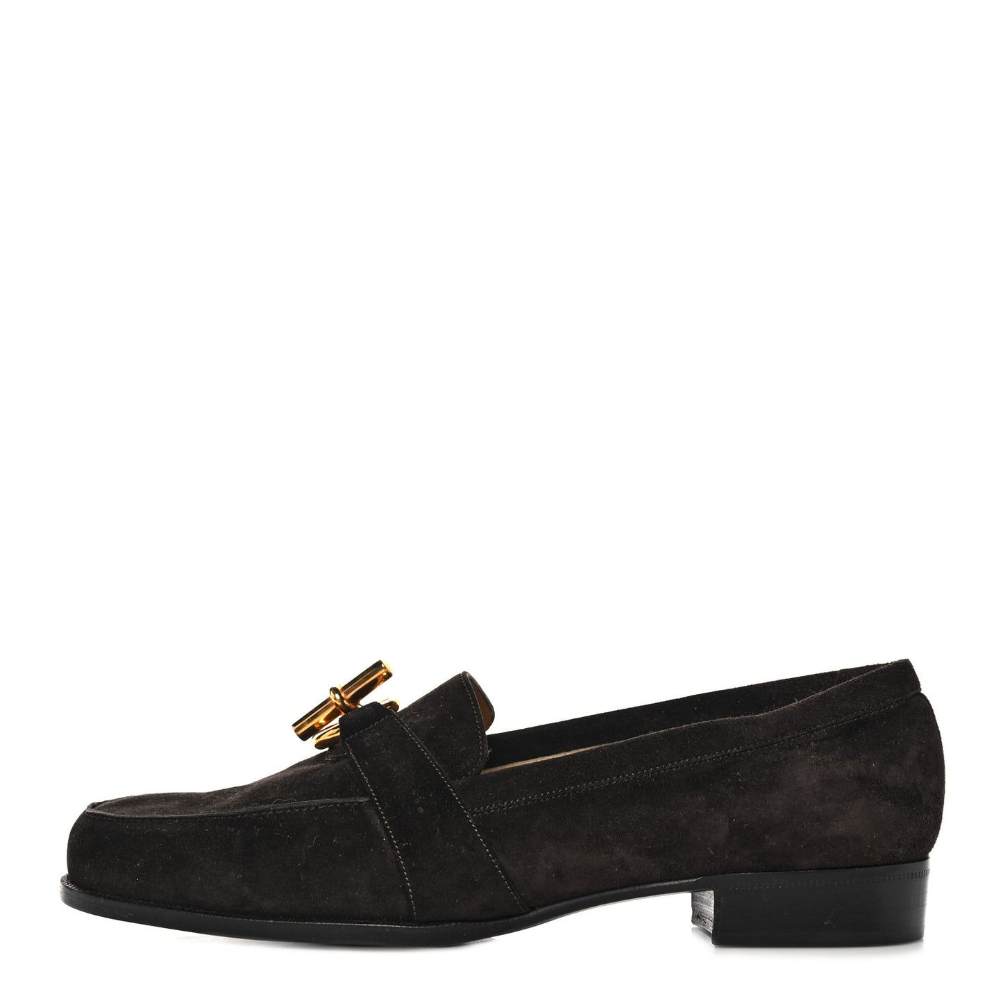 Suede Moccasin Loafers 36.5 Brown