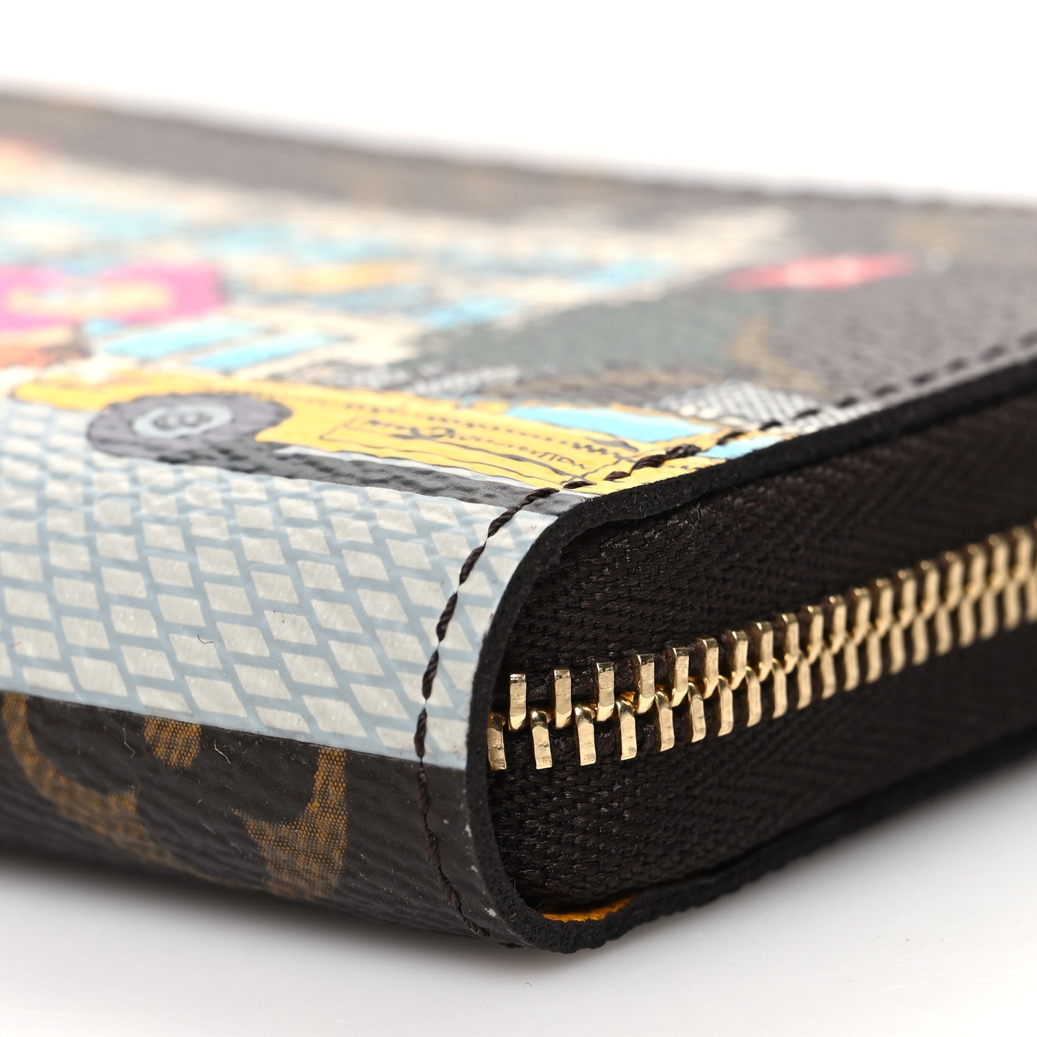Louis Vuitton Monogram 2022 Christmas Animation New York Soho Zippy Coin Purse Yellow 9 of 10