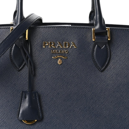 Prada Saffiano Soft Calfskin Tote Baltico 8 of 10