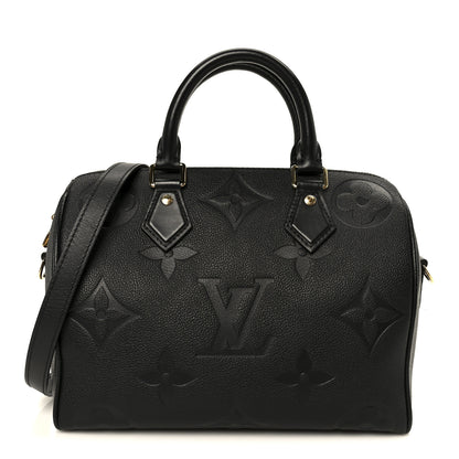 Louis Vuitton Empreinte Monogram Giant Speedy Bandouliere 25 Black 1 of 11
