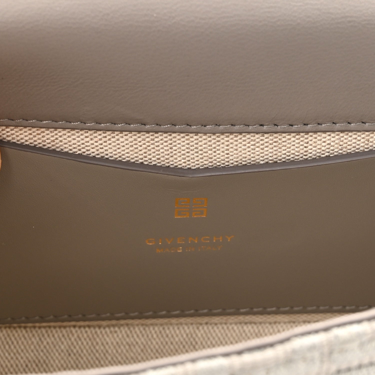 Givenchy Canvas Embroidered Small 4G Woven Chain Crossbody Stone Gray 6 of 9