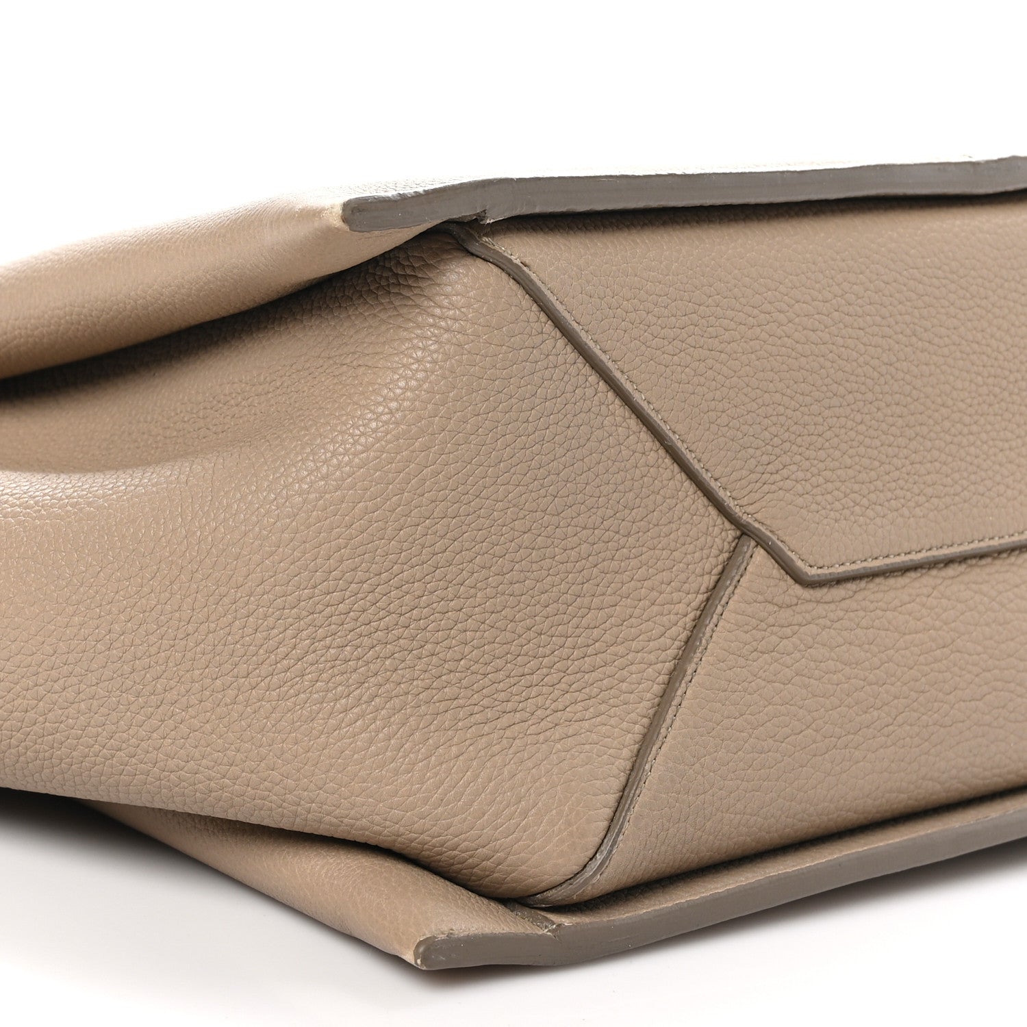 Celine Baby Grained Calfskin Medium Tri-Fold Bag Taupe 9 of 11