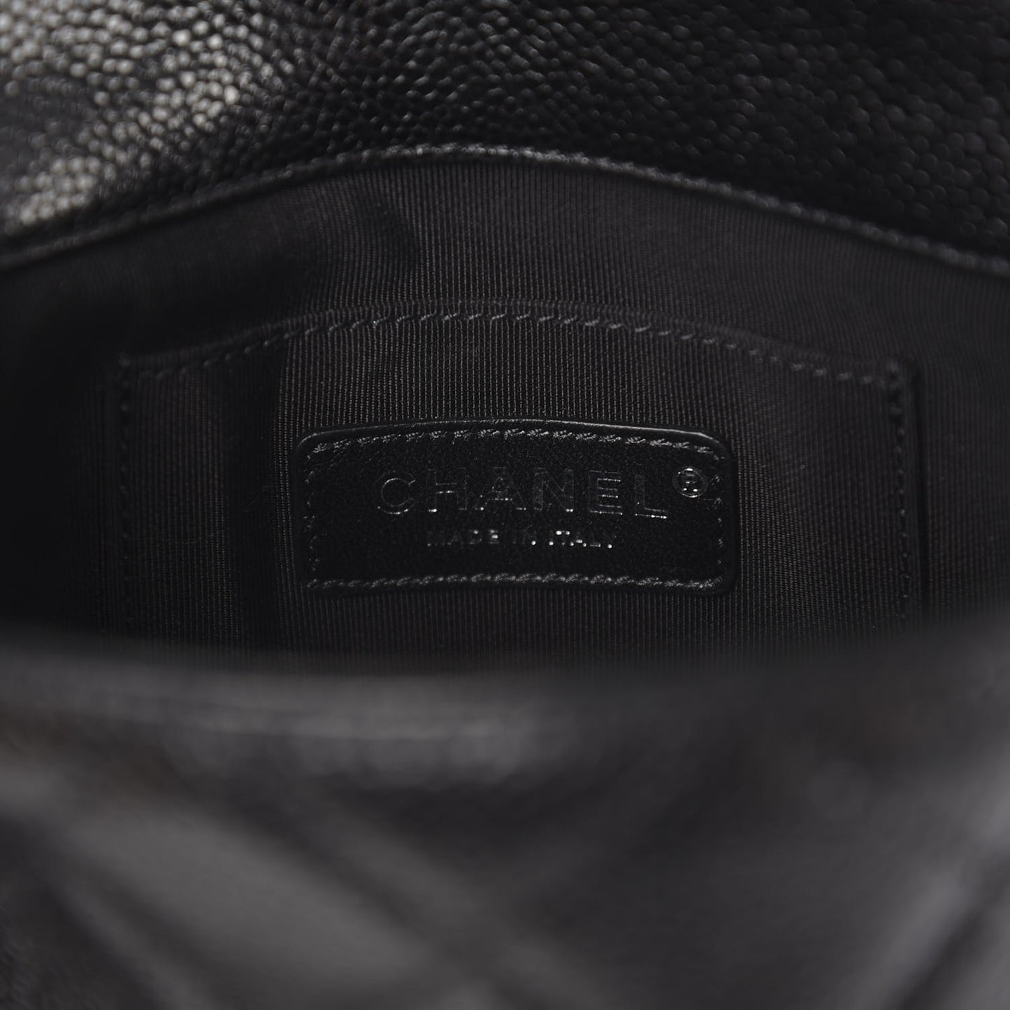 Caviar Quilted Incognito Mini Square Flap Black