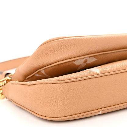 Louis Vuitton Empreinte Monogram Giant Multi Pochette Accessories Arizona Creme 9 of 10