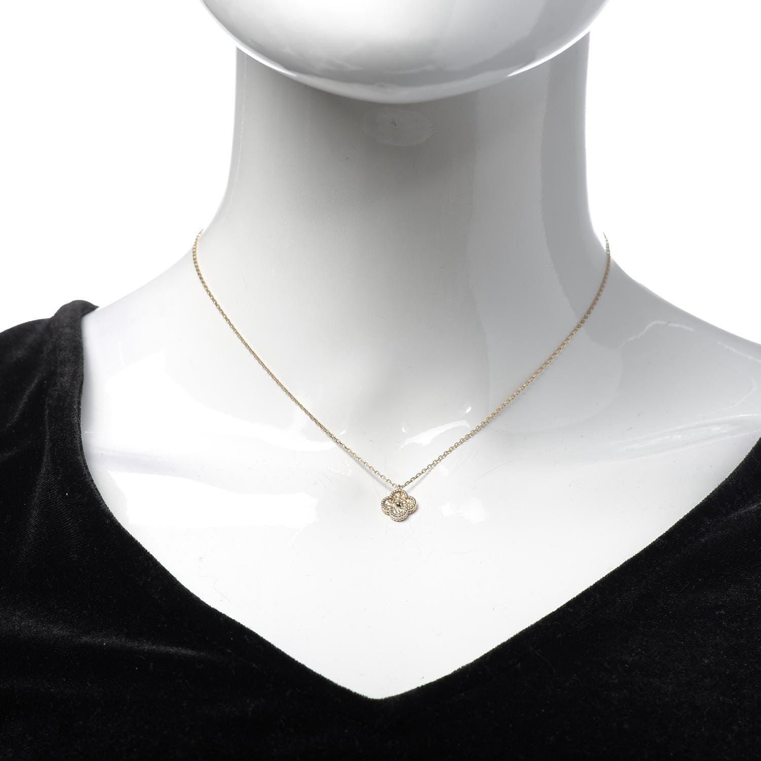 Van Cleef & Arpels 18K Rose Gold Sweet Alhambra Pendant Necklace 2 of 5