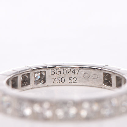 Cartier 18K White Gold Diamond 3mm Lanieres Ring 52 6.25 7 of 8
