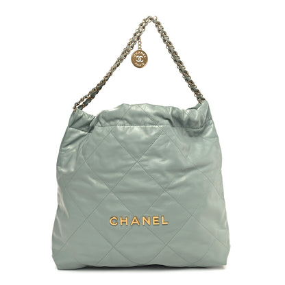 Chanel Shiny Calfskin Quilted Chanel 22 Grey 3 of 12