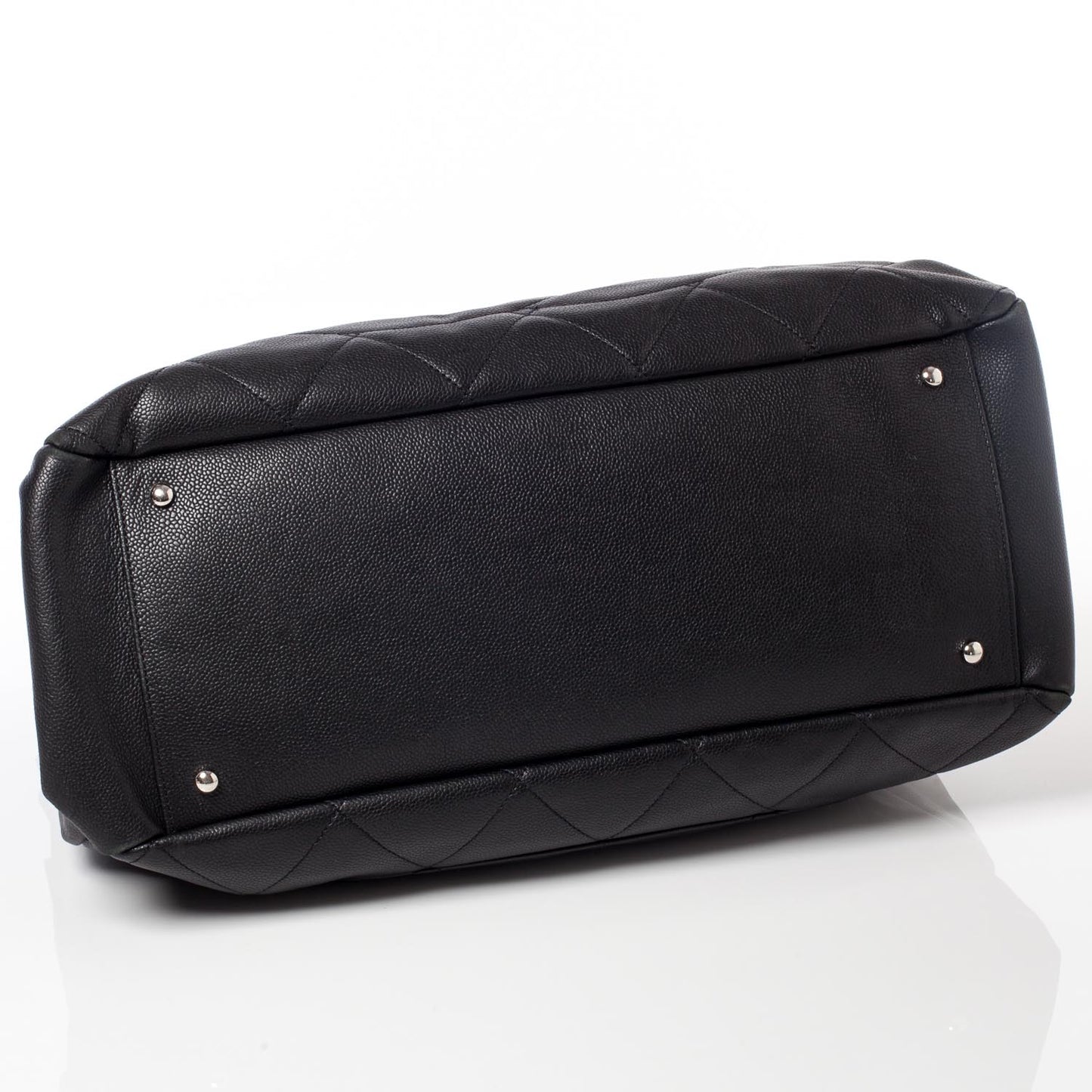 Caviar Quilted XL Tote Black