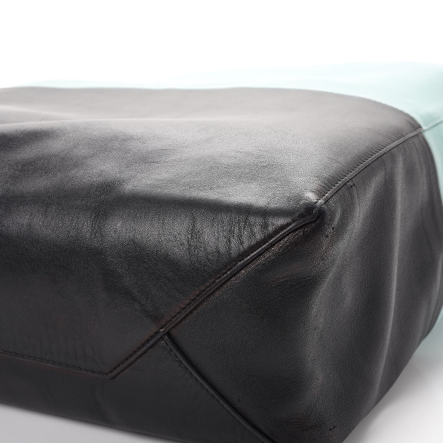 Celine Lambskin Vertical Bi-Cabas Blue Black 19 of 21