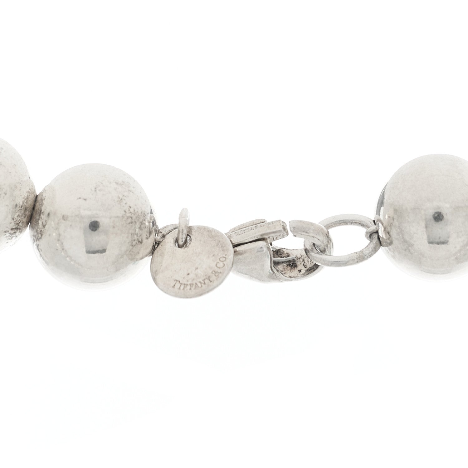 Tiffany Sterling Silver 10mm Hardwear Ball Necklace 4 of 7