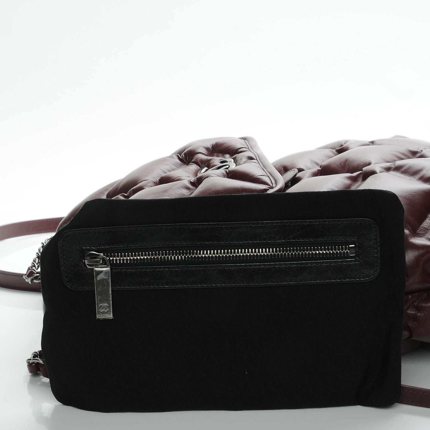 Chanel Calfskin Quilted Chesterfield Backpack Burgundy 8 of 9