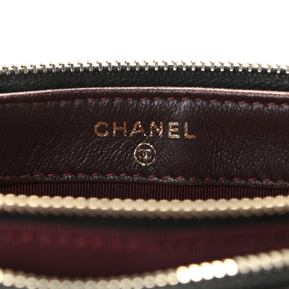 Chanel Lambskin Quilted Small Clutch With Chain Black 4 of 7