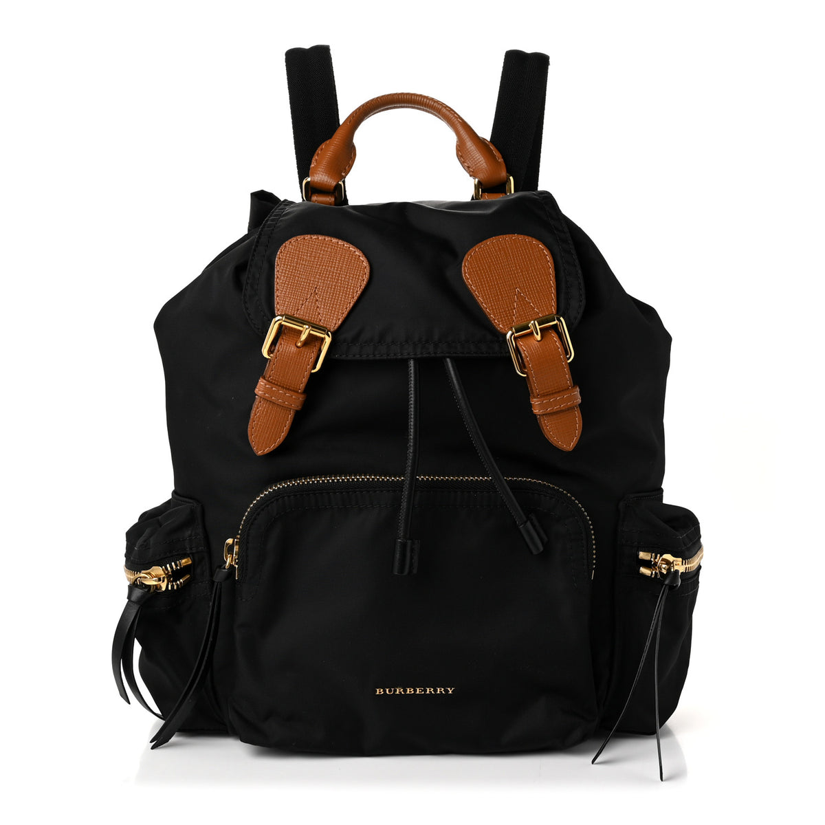 Nylon Medium Rucksack Backpack Black