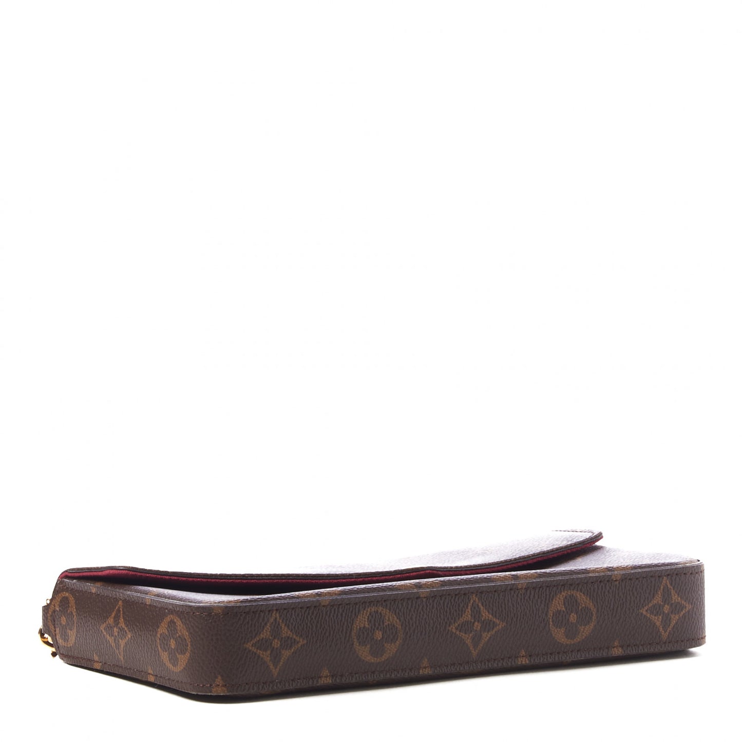 Monogram Pochette Felicie Chain Wallet Fuchsia