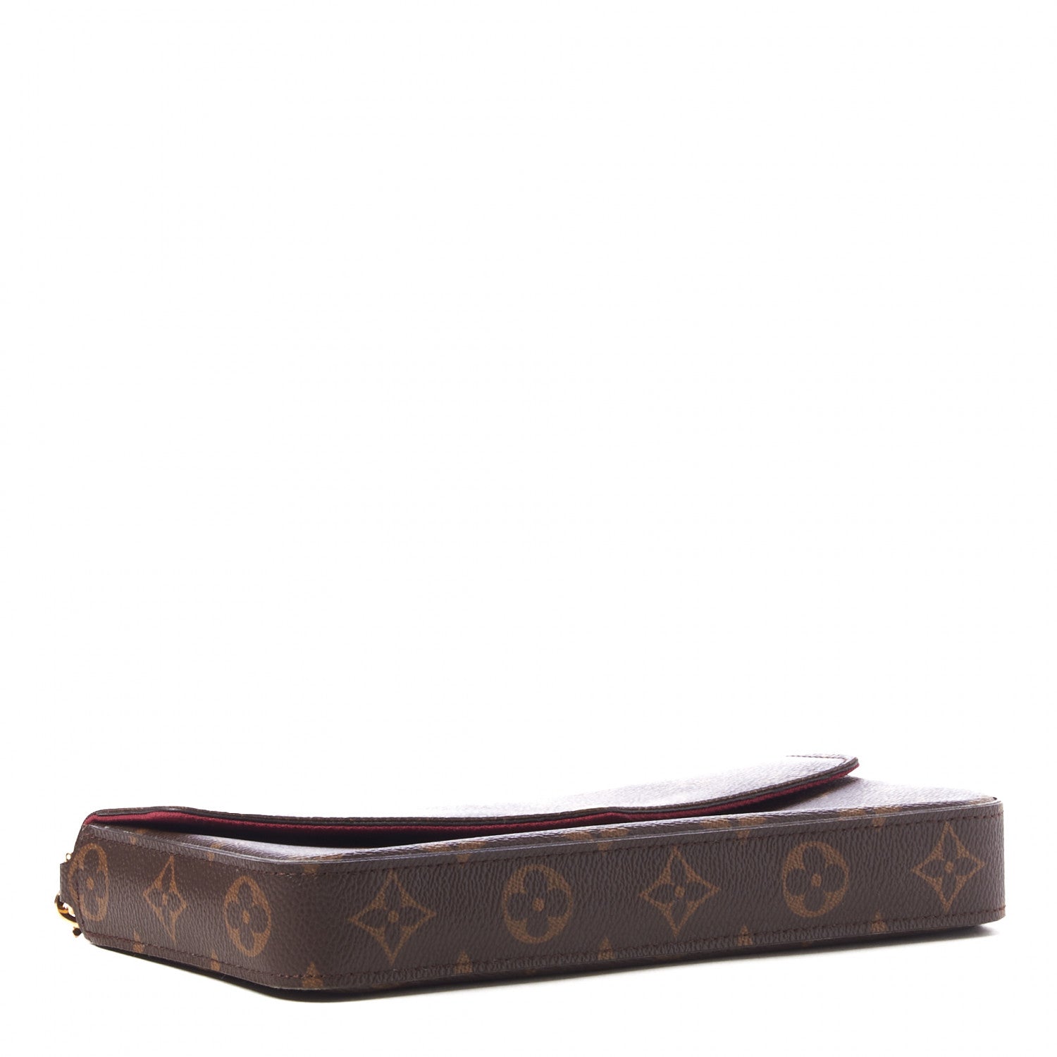 Louis Vuitton Monogram Pochette Felicie Chain Wallet Fuchsia 4 of 8