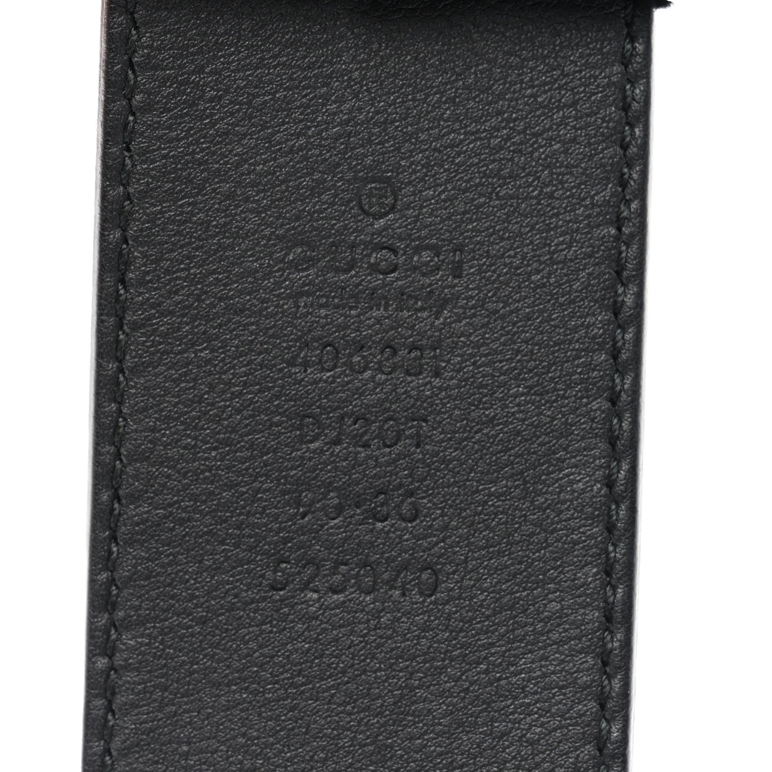 Gucci Textured Calfskin Double G 40mm Belt 90 36 Black 3 of 6
