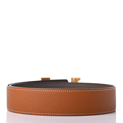 Hermes Epsom 38mm Constance H Belt 80 Gold Etain 2 of 4