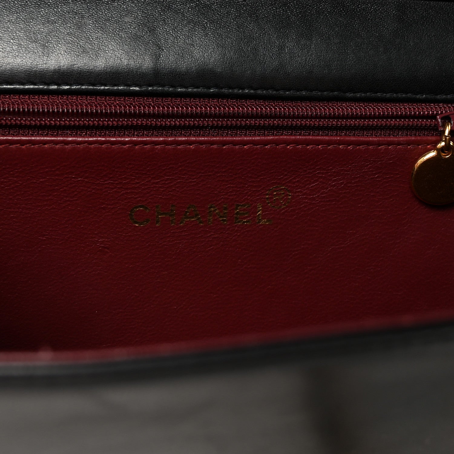 Chanel Lambskin Quilted Small Single Flap Bag Black 6 of 10