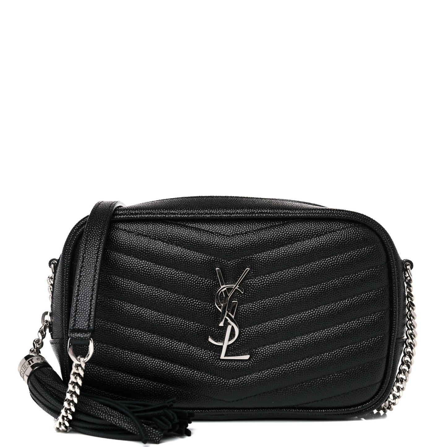 Grain De Poudre Matelasse Monogram Mini Lou Camera Bag Black