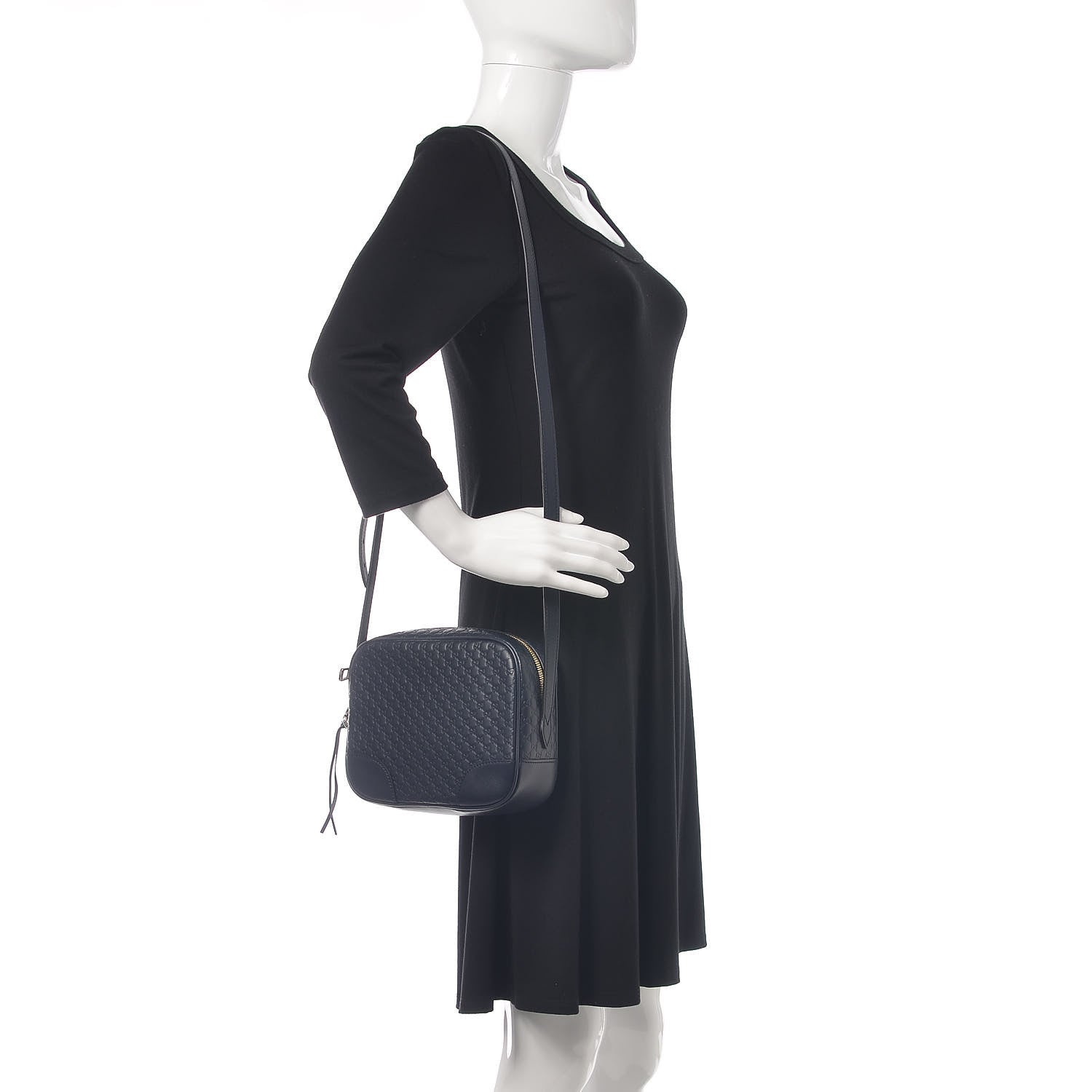Gucci Soft Microguccissima Mini Bree Messenger Bag Blue 2 of 9