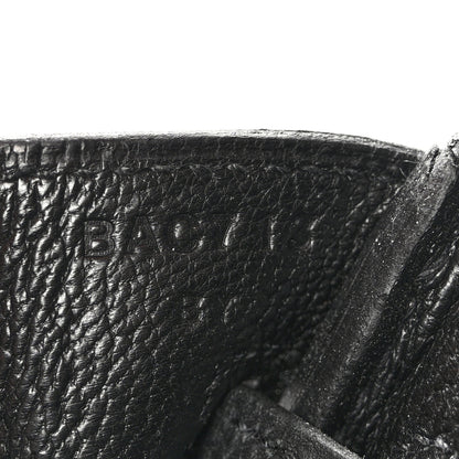 Hermes Togo Birkin 25 Black 7 of 16