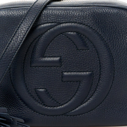 Gucci Pebbled Calfskin Small Soho Disco Bag Blue 9 of 11