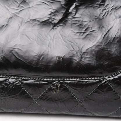 Chanel Aged Glazed Nylon Quilted Shopping Tote Dark Grey 17 of 23
