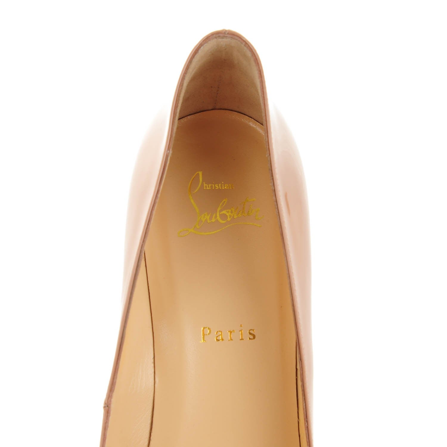 Christian Louboutin Patent Pigalle 85 Pumps 39.5 Nude 7 of 8