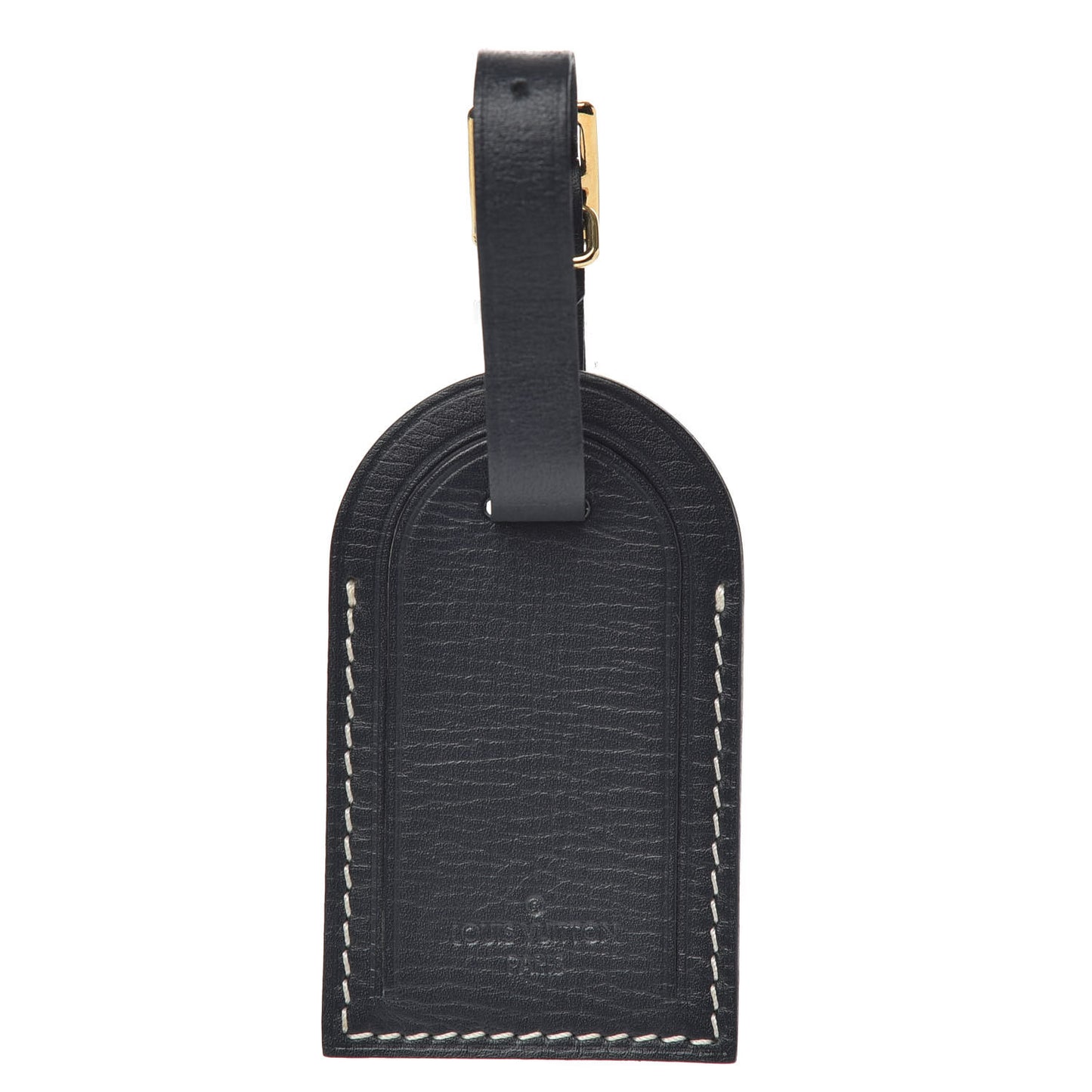 Calfskin Luggage Tag Navy Blue
