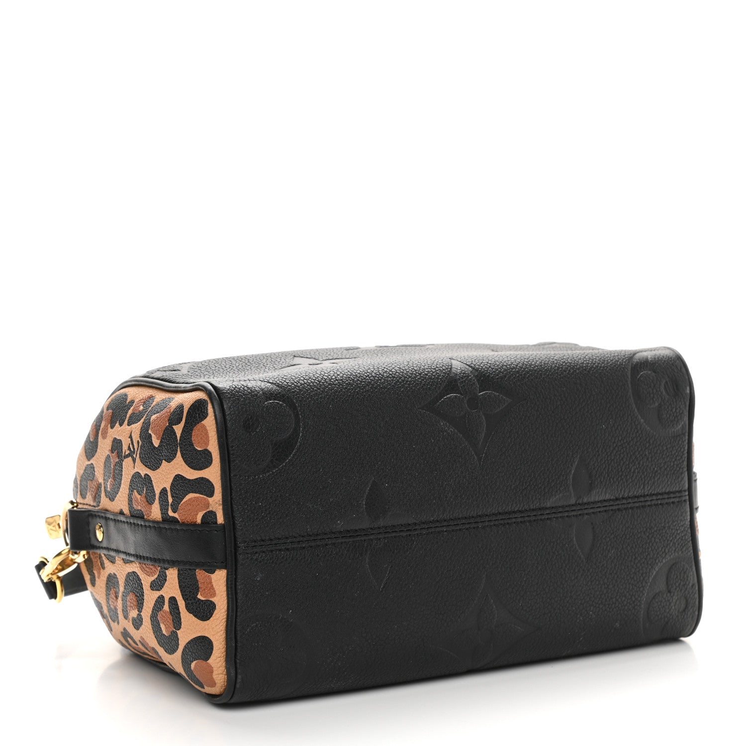 Louis Vuitton Empreinte Monogram Giant Wild At Heart Speedy Bandouliere 25 Black 4 of 10