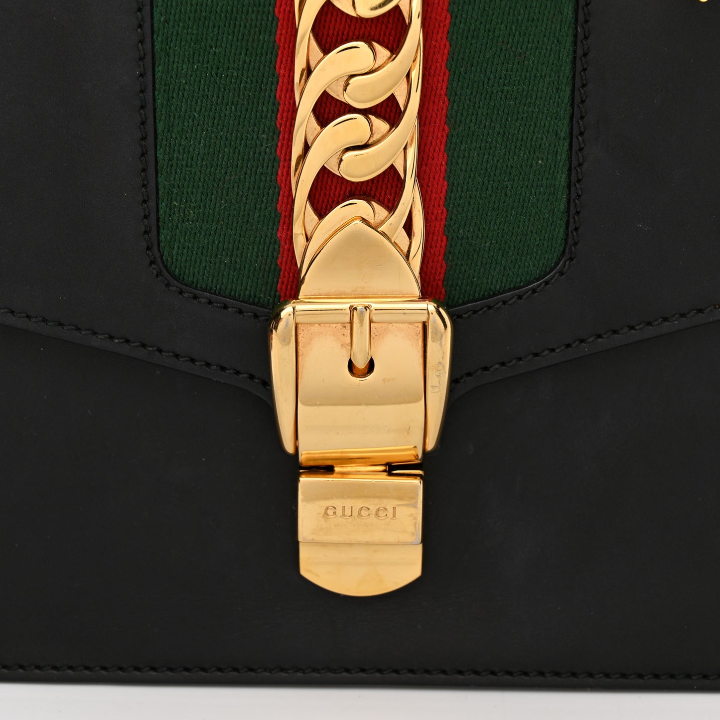 Calfskin Small Sylvie Shoulder Bag Black