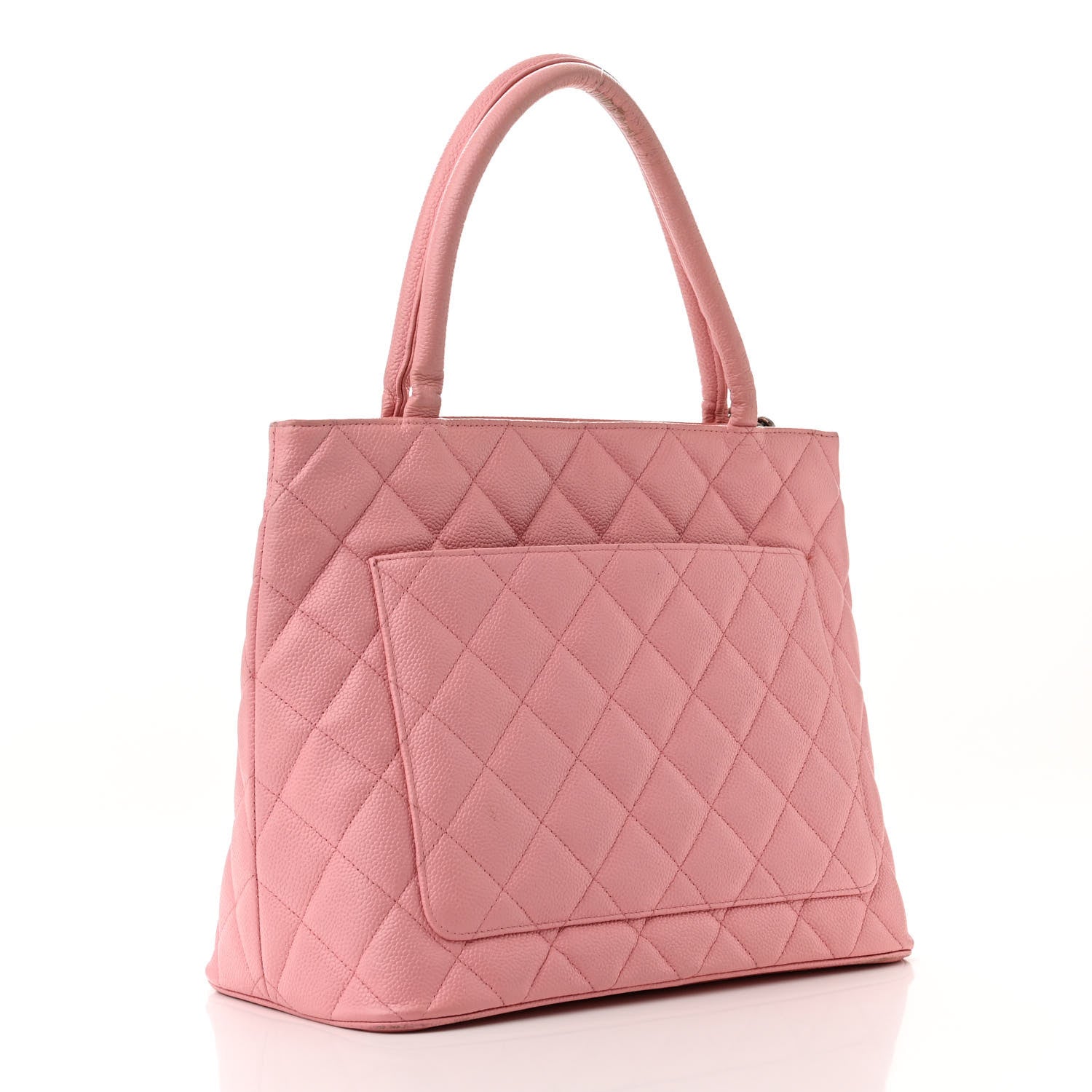 Chanel Caviar Quilted Medallion Tote Dark Pink 2 of 12