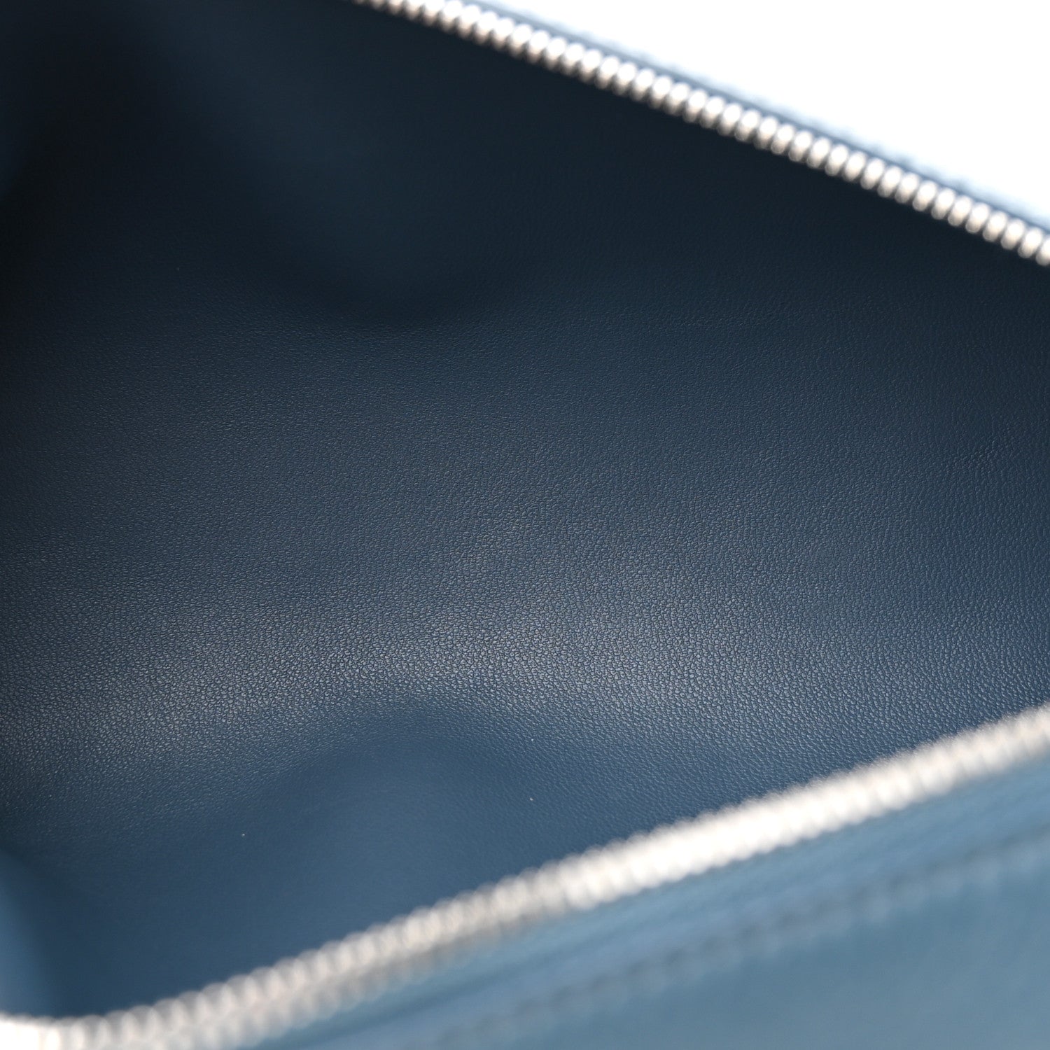 Loro Piana Grained Calfskin L19 Extra Pocket Pouch Cloud Sky 5 of 15