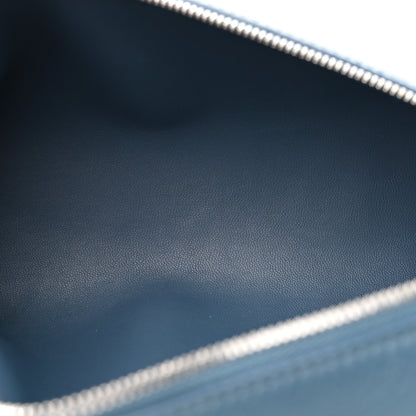 Loro Piana Grained Calfskin L19 Extra Pocket Pouch Cloud Sky 5 of 15