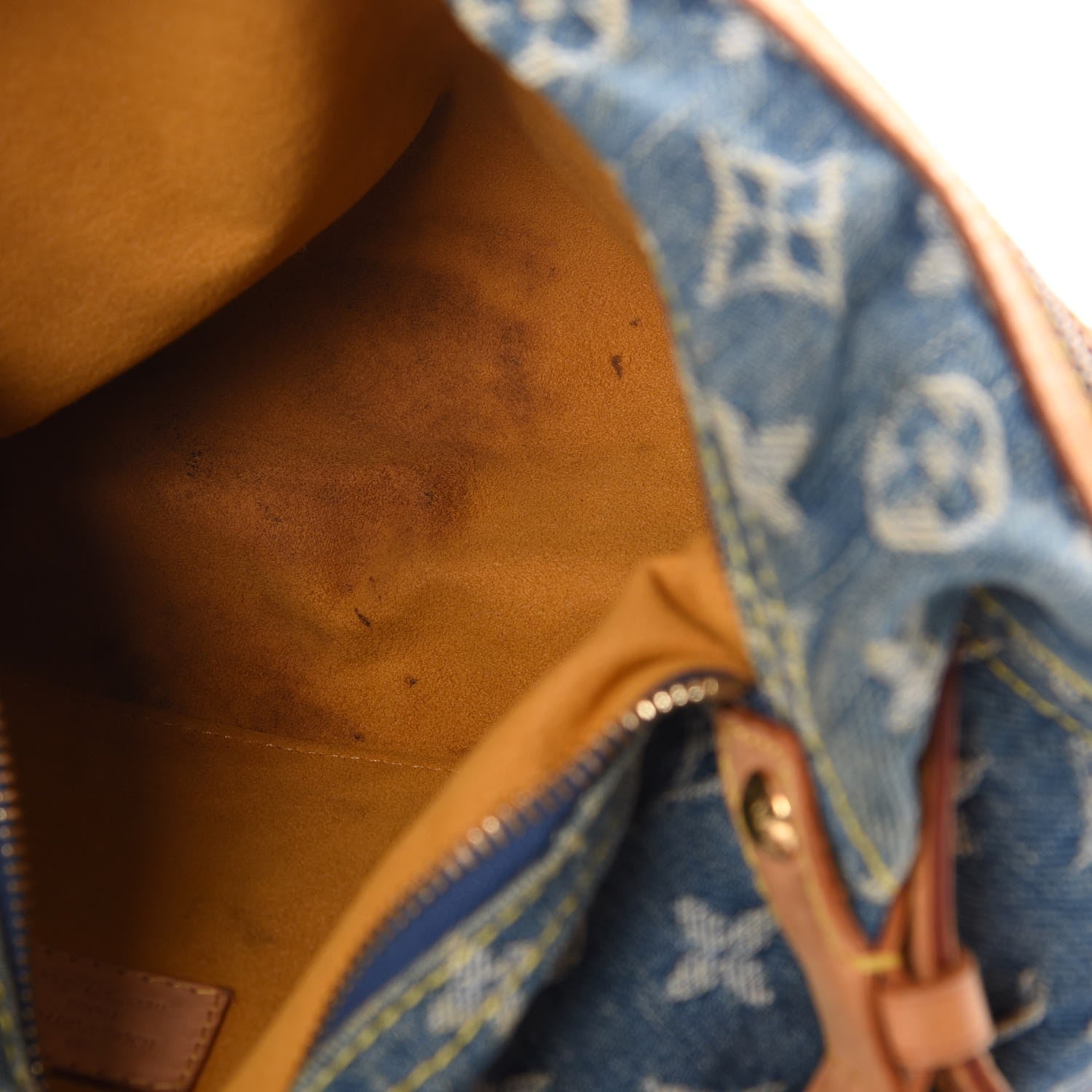 Louis Vuitton Monogram Denim Baggy PM Blue 6 of 8