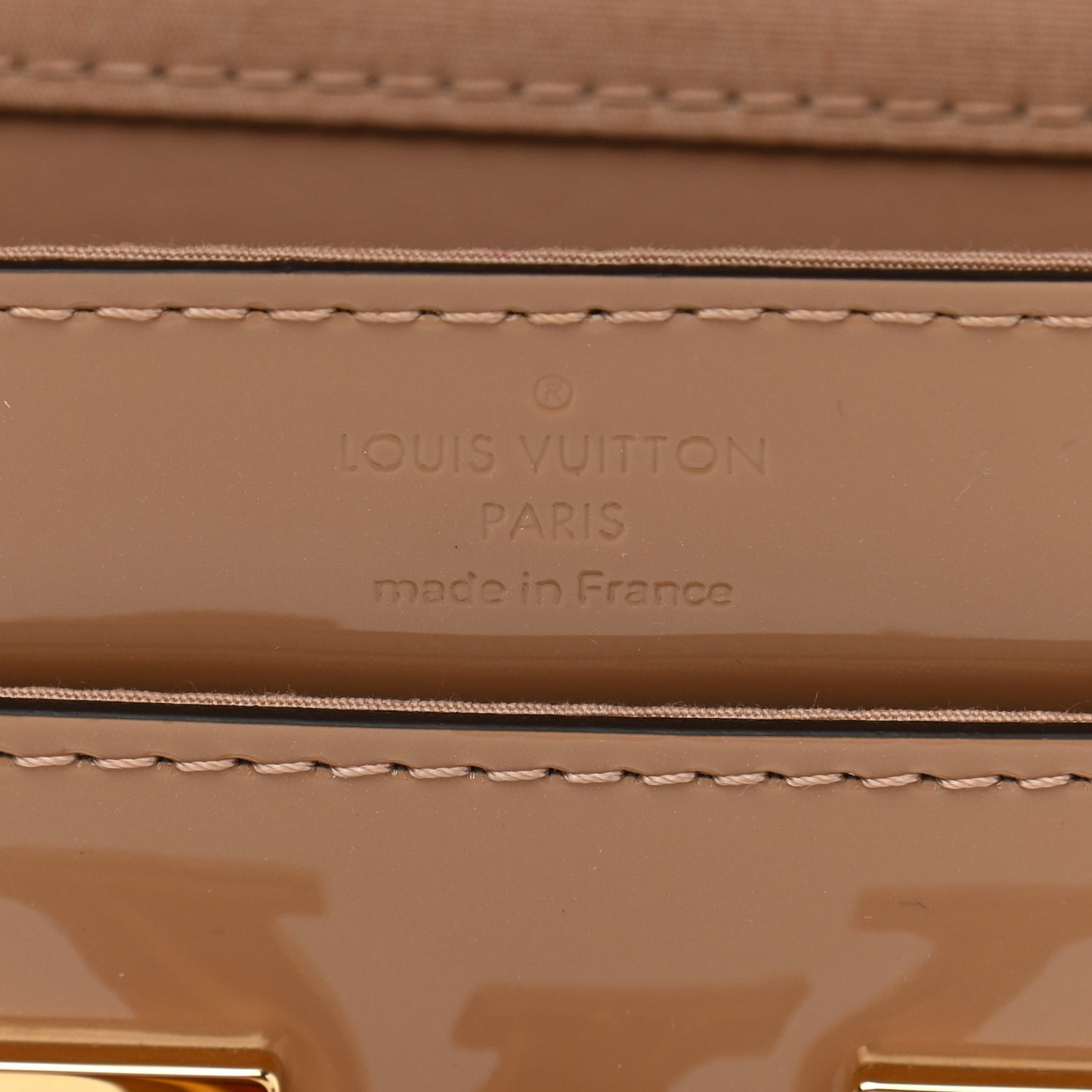 Patent Louise Clutch Nude