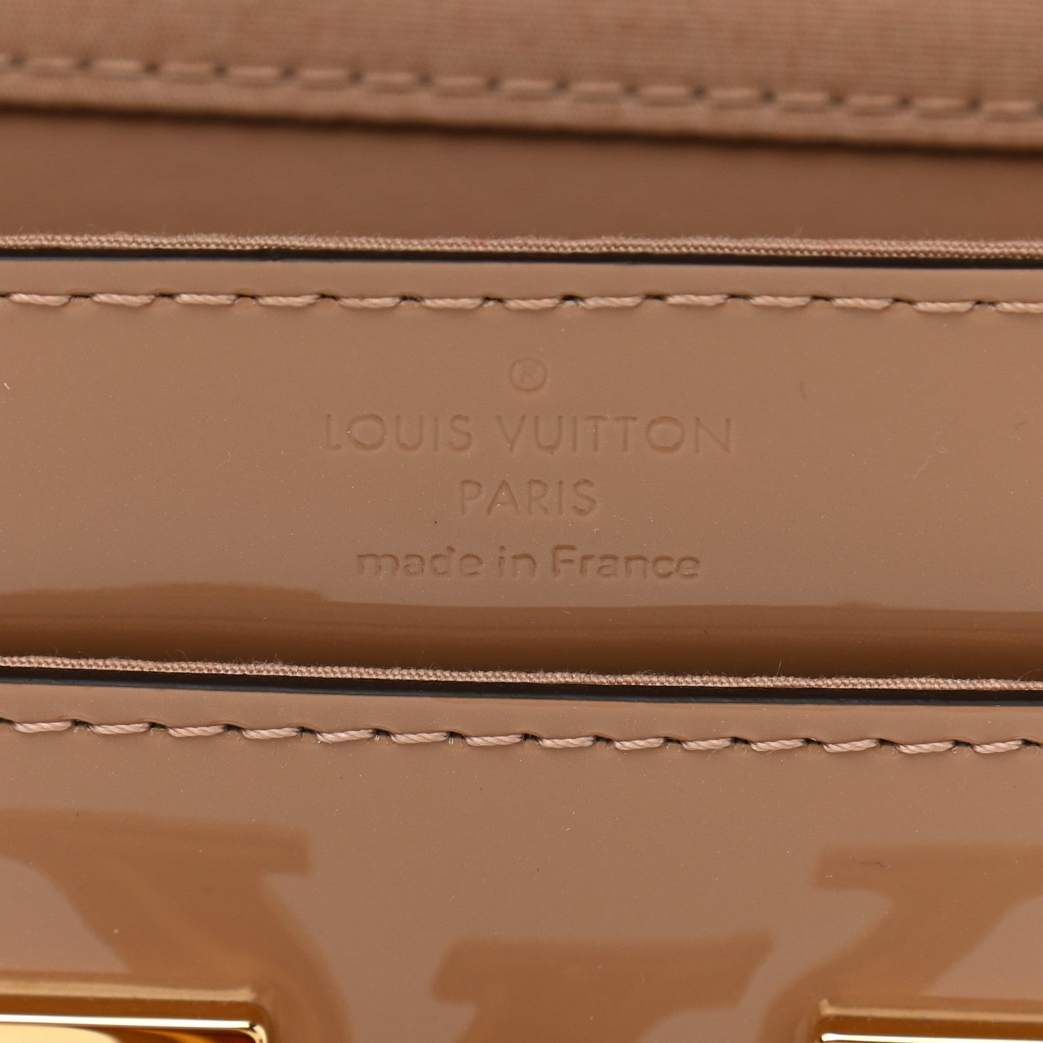 Louis Vuitton Patent Louise Clutch Nude 7 of 11