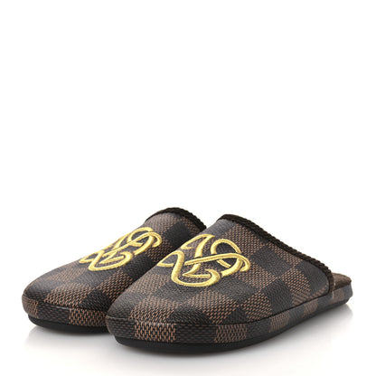 Louis Vuitton Damier Ebene Palace Slippers 8 Mocha 4 of 10