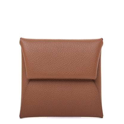 Hermes Evercolor Bastia Verso Coin Purse Gold Beige De Weimar 1 of 7