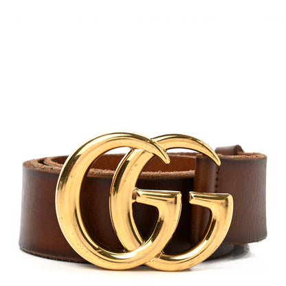 Gucci Faded Calfskin Double G Belt 80 32 Cuir 1 of 7