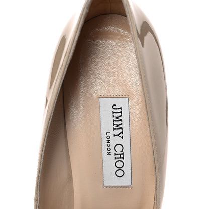 Jimmy Choo Patent Anouk 100 Pumps 40 Nude 7 of 9