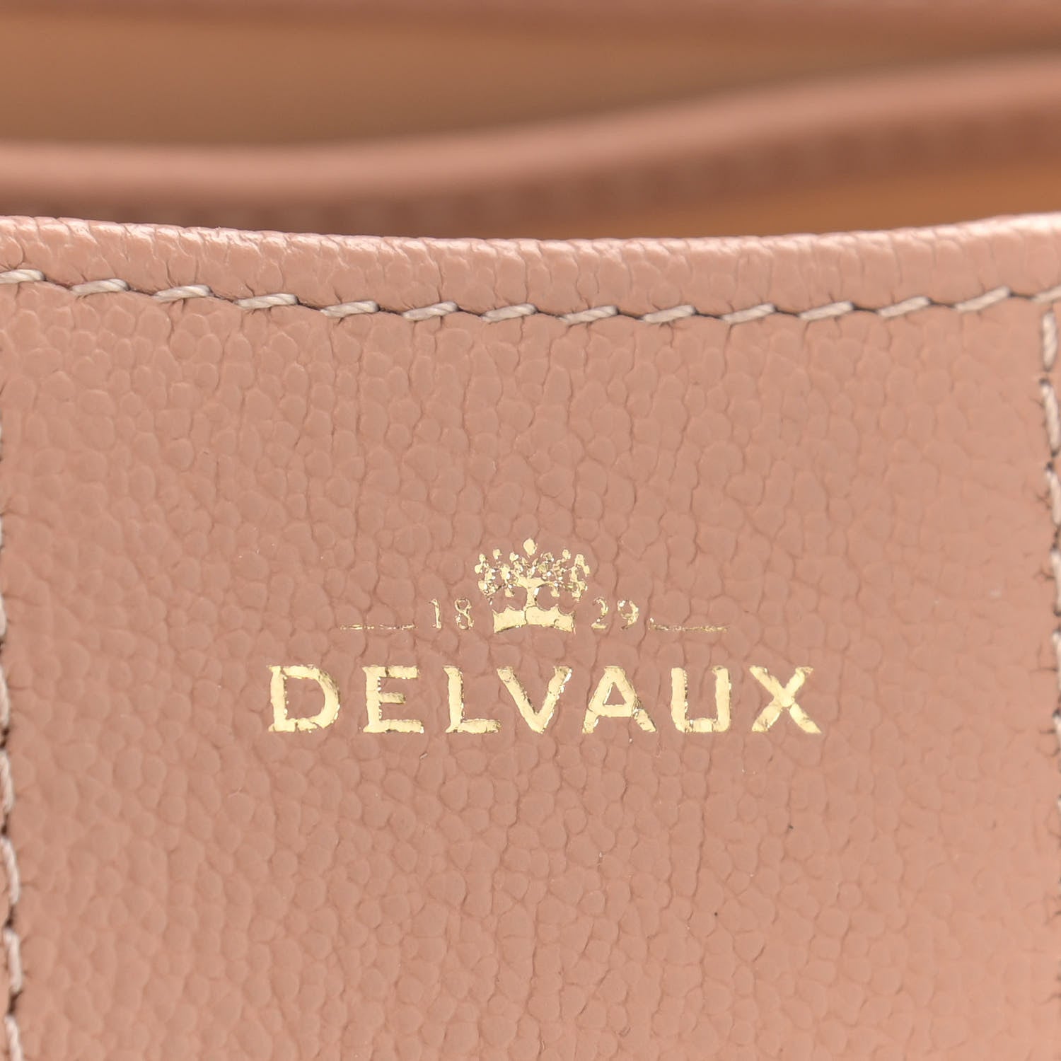 Delvaux Grained Calfskin Mini Brillant Satchel Nude 6 of 9