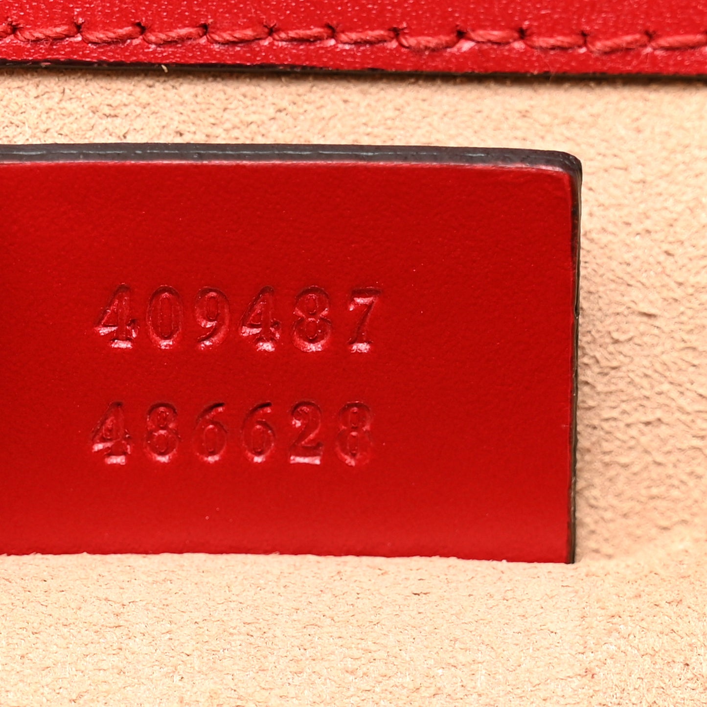 Guccissima Small Padlock Shoulder Bag Hibiscus Red
