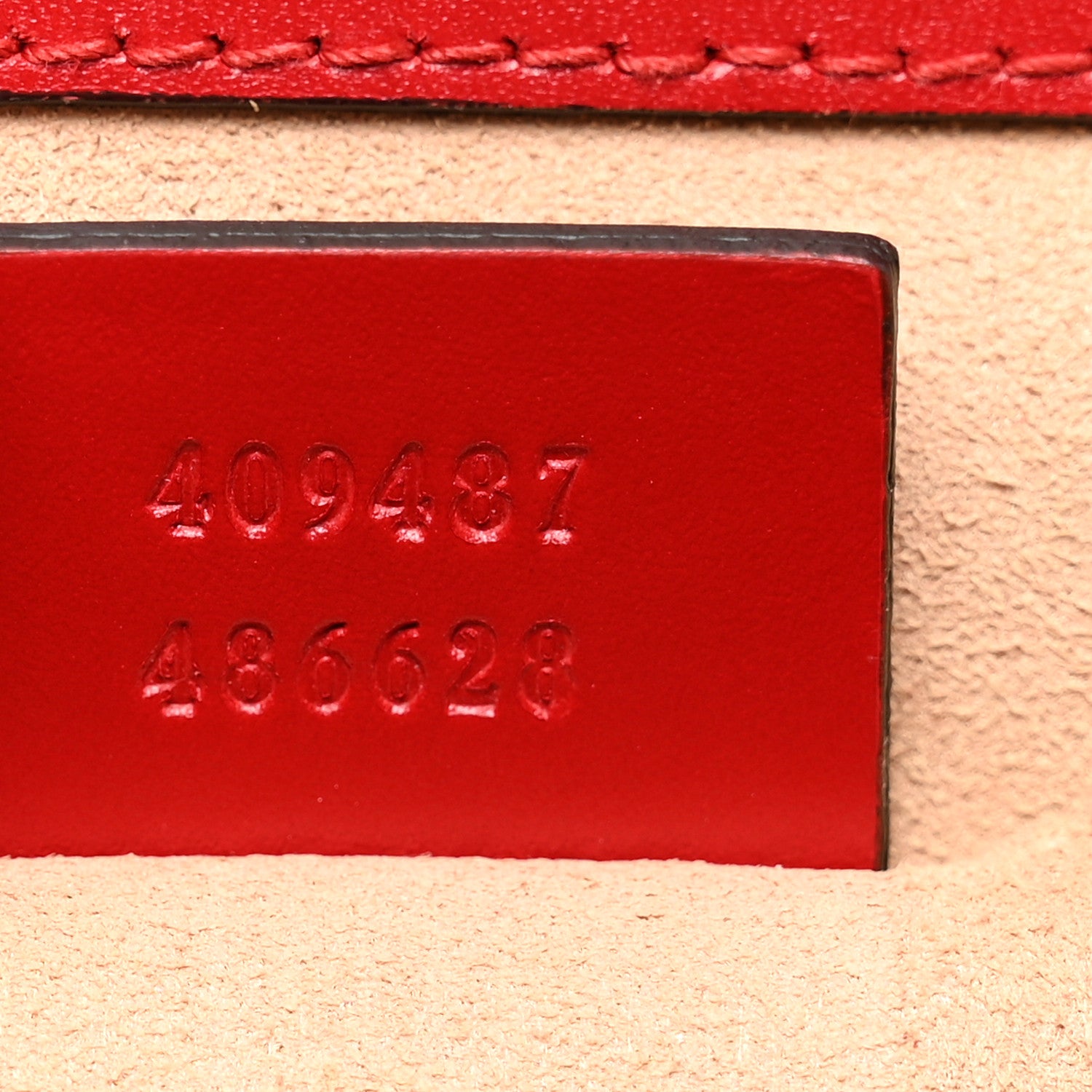 Gucci Guccissima Small Padlock Shoulder Bag Hibiscus Red 8 of 13